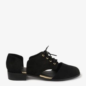 BLACK  CUT OUT SHOES